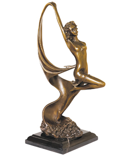 bronze dance sculpture-DF001