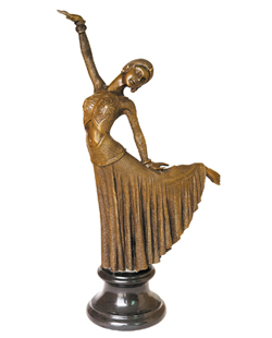 bronze dance sculpture-DF003