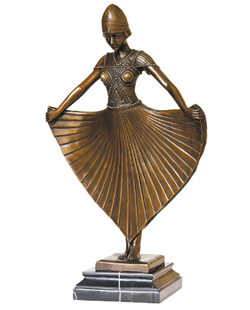 bronze dance sculpture-DF005