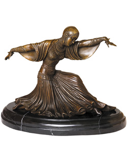 bronze dance sculpture-DF006