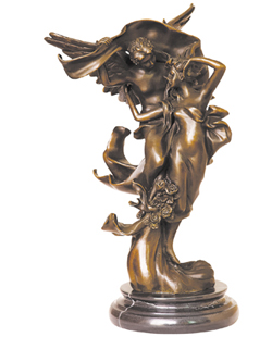 bronze dance sculpture-DF008