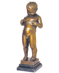 Bronze Kids Sculpture-KF005