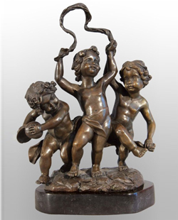 Bronze Kids Sculpture-KT008