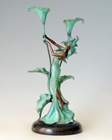 Bronze Candleholder Sculpture-DT002