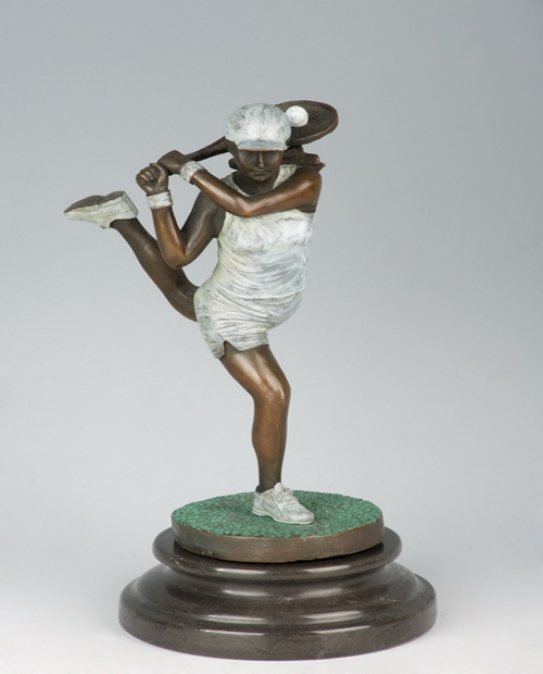 Bronze tennis girl HYF-1025B